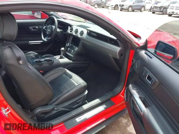 2023 Ford Mustang EcoBoost with VIN 1FA6P8TH0P5101791, listed as a IAAI auction lot 42888045 with 17,479 mi miles and . Bid and sale history available at DreamBid. Image 5.