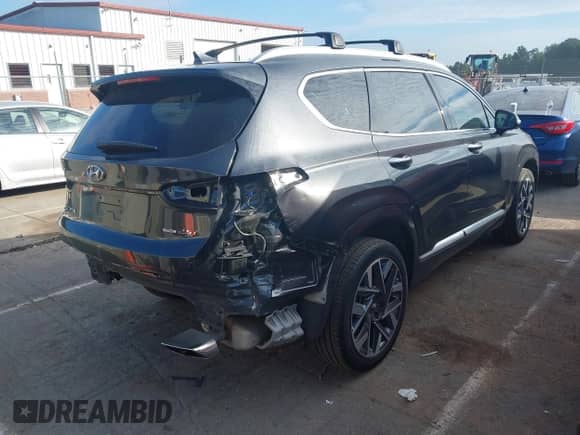 2021 Hyundai Santa Fe Calligraphy z VIN 5NMS5DAL6MH358848, wystawiony jako IAAI lot #42823393 z przebiegiem 54 199 mil mil oraz . Historia ofert i sprzedaży dostępna na DreamBid. Obrazek 4.