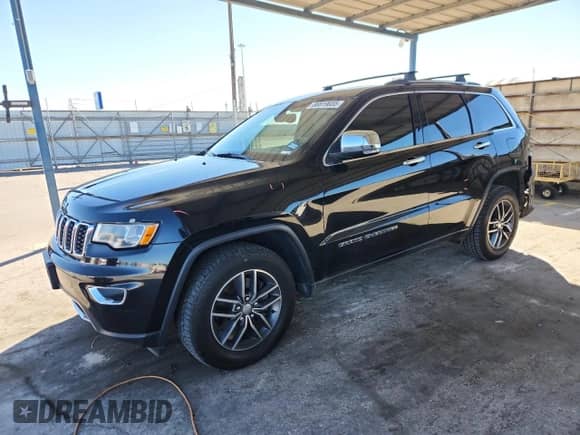 2017 Jeep Grand Cherokee Limited with VIN 1C4RJFBT9HC738632, listed as a Copart auction lot 86819655 with 120,670 mi miles and Salvage title. Bid and sale history available at DreamBid. Image 1.