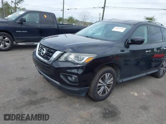 2017 Nissan Pathfinder SV z VIN 5N1DR2MN1HC614098, wystawiony jako IAAI lot #41385181 z przebiegiem 168 114 mil mil oraz . Historia ofert i sprzedaży dostępna na DreamBid. Obrazek 2.