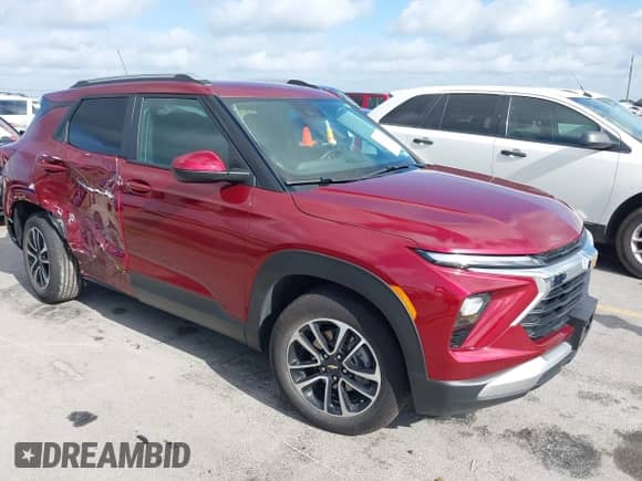 2024 Chevrolet TrailBlazer LT с VIN KL79MPSL6RB163486, выставлен на аукционе IAAI как лот 42440796 с пробегом 8 140 миль миль и . История ставок и продаж доступна на DreamBid. Изображение 1.
