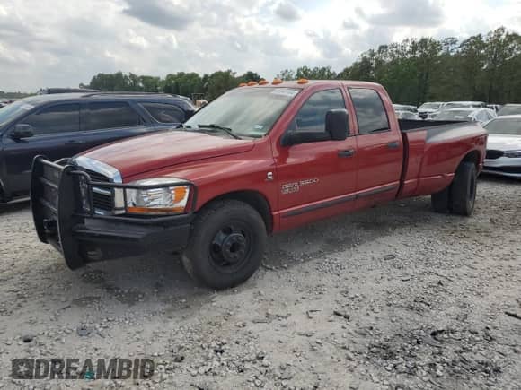 2006 Dodge 3500 SLT with VIN 3D7ML48C26G278956, listed as a Copart auction lot 51547594 with 155,538 mi miles and Clean title. Bid and sale history available at DreamBid. Image 1.