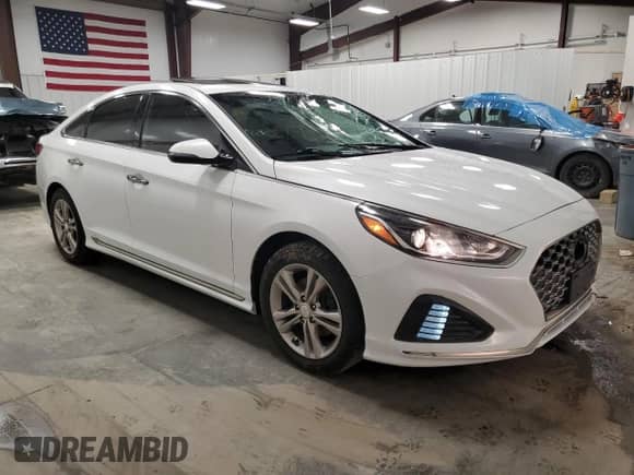 2018 Hyundai Sonata SEL with VIN 5NPE34AF6JH614076, listed as a Copart auction lot 52386605 with 83,858 mi miles and Salvage title. Bid and sale history available at DreamBid. Image 4.