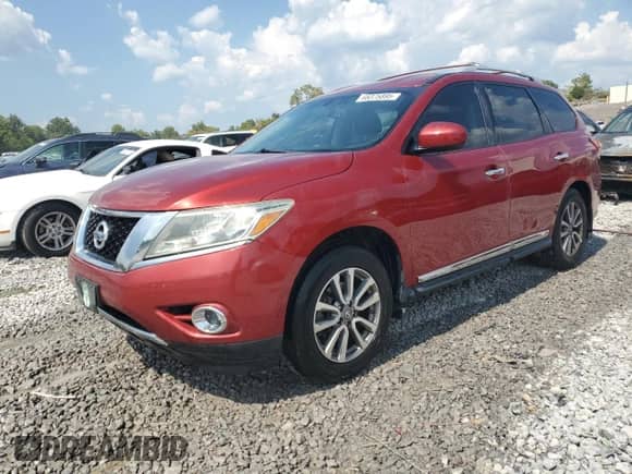 2014 Nissan Pathfinder SL with VIN 5N1AR2MN3EC700804, listed as a Copart auction lot 68375895 with 166,663 mi miles and Salvage title. Bid and sale history available at DreamBid. Image 1.