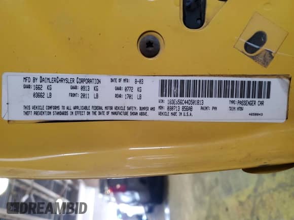 2004 Dodge Neon SXT z VIN 1B3ES56C44D501813, wystawiony jako Copart lot #44321985 z przebiegiem 234 125 mil mil oraz Szkoda całkowita • Salvage title. Historia ofert i sprzedaży dostępna na DreamBid. Obrazek 12.