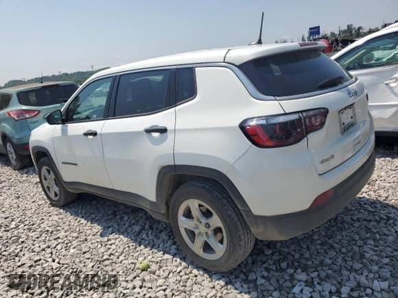 2023 Jeep Compass Sport with VIN 3C4NJDAN2PT528592, listed as a Copart auction lot 64280364 with 21,758 mi miles and Salvage title. Bid and sale history available at DreamBid. Image 2.