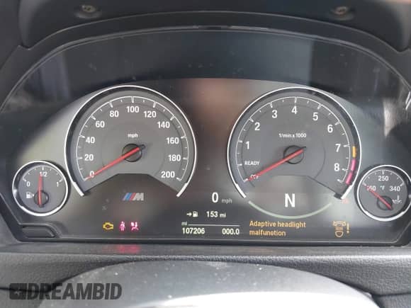 2015 BMW M3 with VIN WBS3C9C5XFP804055, listed as a IAAI auction lot 42947353 with 107,206 mi miles and . Bid and sale history available at DreamBid. Image 7.