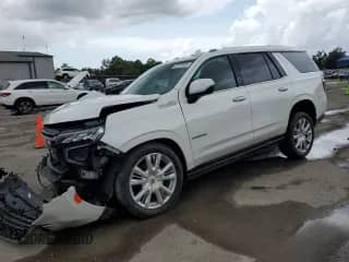 2023 Chevrolet Tahoe High Country с VIN 1GNSKTKL0PR238374, выставлен на аукционе Copart как лот 61257695 с пробегом 67 680 миль миль и Списание • Salvage title. История ставок и продаж доступна на DreamBid. Изображение 1.