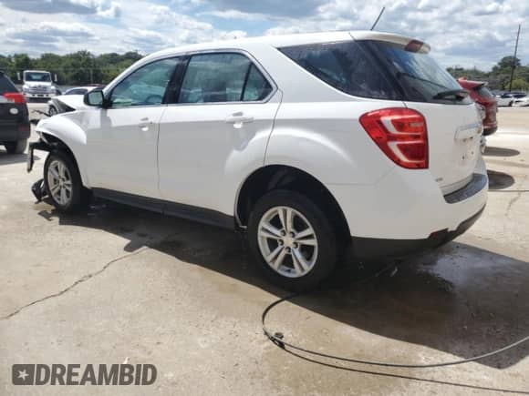 2016 Chevrolet Equinox LS with VIN 2GNFLEEK9G6255070, listed as a Copart auction lot 70325115 with 70,444 mi miles and Non repairable. Bid and sale history available at DreamBid. Image 2.