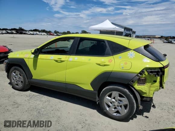 2024 Hyundai Kona SE с VIN KM8HA3AB4RU068627, выставлен на аукционе Copart как лот 65776945 с пробегом 32 578 миль миль и Списание • Salvage title. История ставок и продаж доступна на DreamBid. Изображение 2.