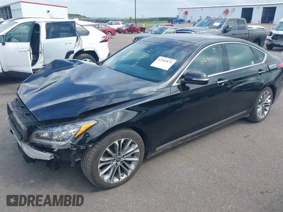 2015 Hyundai Genesis 3.8L with VIN KMHGN4JE8FU051132, listed as a IAAI auction lot 42941871 with 80,385 mi miles and . Bid and sale history available at DreamBid. Image 17.
