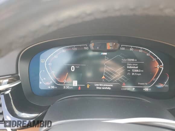 2022 BMW 5 Series 540i xDrive with VIN WBA73BJ00NCH76456, listed as a Copart auction lot 66008575 with 72,318 mi miles and Salvage title. Bid and sale history available at DreamBid. Image 9.