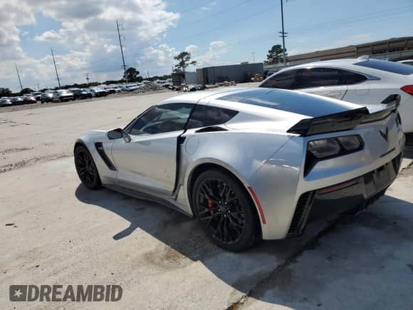 2017 Chevrolet Corvette Z06 2LZ with VIN 1G1YS2D63H5603278, listed as a Copart auction lot 56350335 with Not provided miles and Salvage title. Bid and sale history available at DreamBid. Image 2.