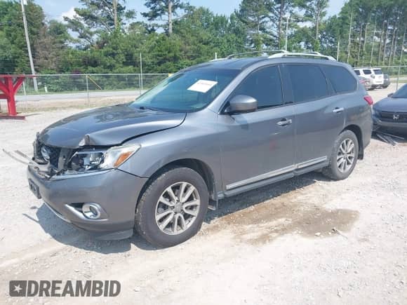 2016 Nissan Pathfinder Platinum with VIN 5N1AR2MM2GC655123, listed as a IAAI auction lot 42402664 with 106,693 mi miles and . Bid and sale history available at DreamBid. Image 2.