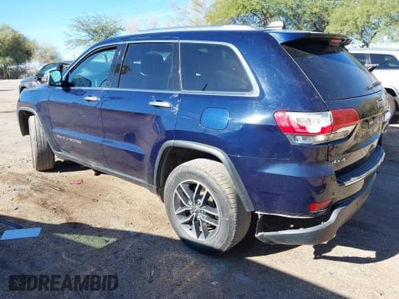 2018 Jeep Grand Cherokee Limited with VIN 1C4RJFBGXJC204693, listed as a IAAI auction lot 43335482 with 83,252 mi miles and . Bid and sale history available at DreamBid. Image 3.