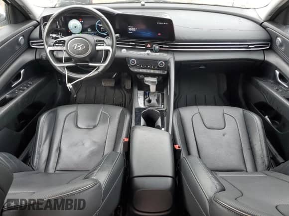 2023 Hyundai Elantra Limited with VIN KMHLN4AJ3PU044201, listed as a Copart auction lot 80904335 with 61,296 mi miles and Salvage title. Bid and sale history available at DreamBid. Image 8.