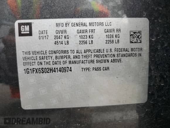 2017 Chevrolet Bolt EV Premier z VIN 1G1FX6S02H4140974, wystawiony jako Copart lot #69942603 z przebiegiem 107 935 mil mil oraz . Historia ofert i sprzedaży dostępna na DreamBid. Obrazek 14.