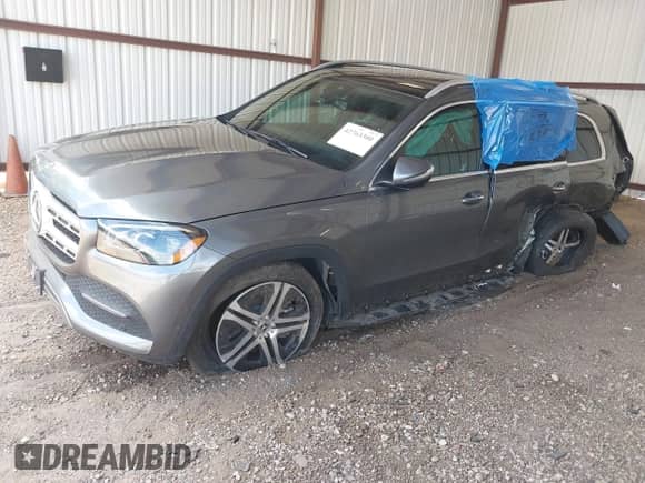 2020 Mercedes-Benz GLS 450 with VIN 4JGFF5KE6LA145469, listed as a IAAI auction lot 42763300 with 39,000 mi miles and . Bid and sale history available at DreamBid. Image 2.