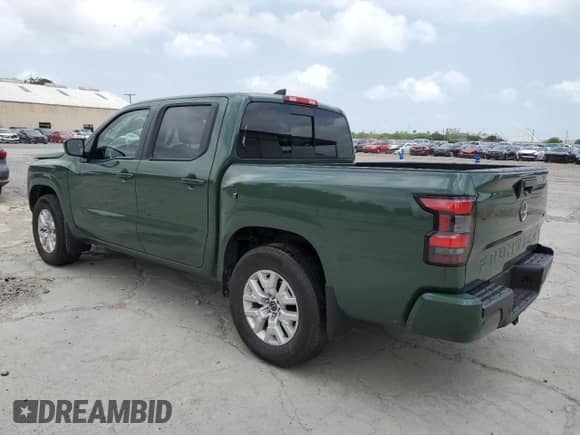2024 Nissan Frontier SV with VIN 1N6ED1EJ4RN652165, listed as a Copart auction lot 55844165 with 21,506 mi miles and Salvage title. Bid and sale history available at DreamBid. Image 2.
