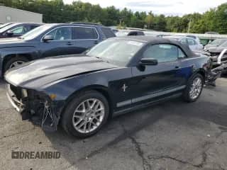 2012 Ford Mustang V6 with VIN 1ZVBP8EM5C5238106, listed as a Copart auction lot 80285785 with 92,521 mi miles and Salvage title. Bid and sale history available at DreamBid. Image 1.