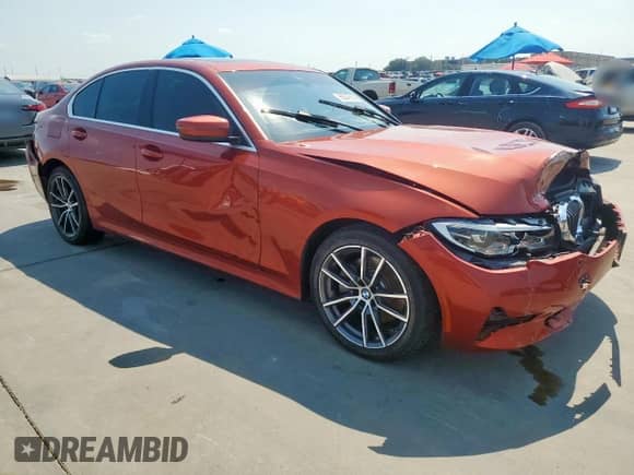 2019 BMW 3 Series 330i with VIN WBA5R1C53KAK07565, listed as a Copart auction lot 68047625 with 72,997 mi miles and Salvage title. Bid and sale history available at DreamBid. Image 4.