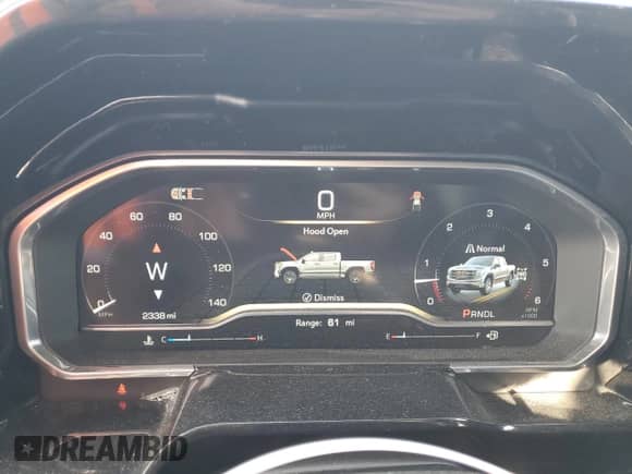 2024 GMC Sierra 1500 SLE with VIN 1GTUUBED0RZ274966, listed as a Copart auction lot 87474084 with 2,338 mi miles and Salvage title. Bid and sale history available at DreamBid. Image 9.