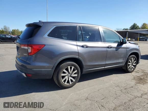 2019 Honda Pilot EX-L z VIN 5FNYF6H50KB012867, wystawiony jako Copart lot #85266135 z przebiegiem 62 823 mil mil oraz Szkoda całkowita • Salvage title. Historia ofert i sprzedaży dostępna na DreamBid. Obrazek 3.