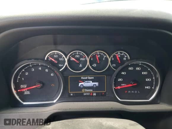 2021 Chevrolet Silverado 1500 LT Trail Boss with VIN 1GCPYFED3MZ206226, listed as a Copart auction lot 68469315 with 59,797 mi miles and Salvage title. Bid and sale history available at DreamBid. Image 9.