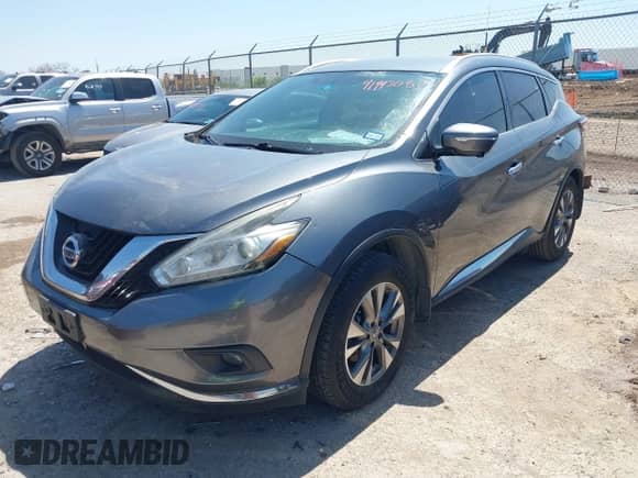 2015 Nissan Murano SV with VIN 5N1AZ2MG1FN251579, listed as a IAAI auction lot 41993087 with 98,832 mi miles and . Bid and sale history available at DreamBid. Image 2.