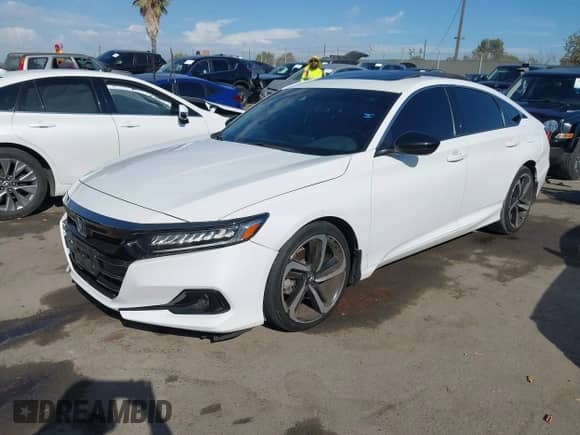 2021 Honda Accord Sport z VIN 1HGCV2F33MA020403, wystawiony jako IAAI lot #43252381 z przebiegiem 64 223 mil mil oraz . Historia ofert i sprzedaży dostępna na DreamBid. Obrazek 2.