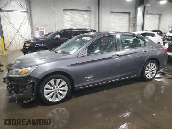 2014 Honda Accord EX-L with VIN 1HGCR3F85EA034083, listed as a Copart auction lot 72096445 with 95,311 mi miles and Salvage title. Bid and sale history available at DreamBid. Image 1.