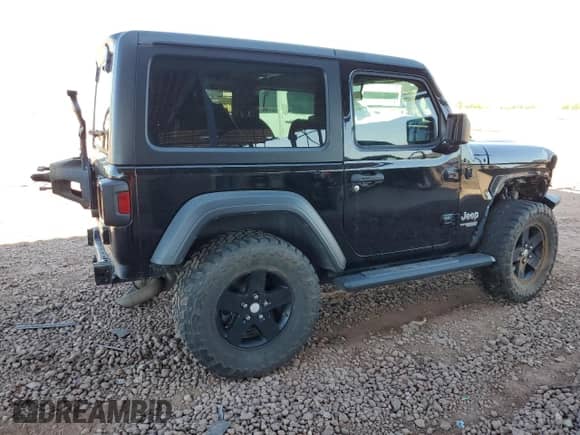 2019 Jeep Wrangler Sport S z VIN 1C4GJXAG4KW577954, wystawiony jako Copart lot #64135515 z przebiegiem 47 343 mil mil oraz Szkoda całkowita • Salvage title. Historia ofert i sprzedaży dostępna na DreamBid. Obrazek 3.