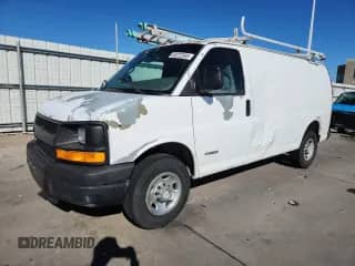 2006 Chevrolet Express Cargo с VIN 1GCGG25V861256089, выставлен на аукционе Copart как лот 68222995 с пробегом 214 562 миль миль и Списание • Salvage title. История ставок и продаж доступна на DreamBid. Изображение 1.