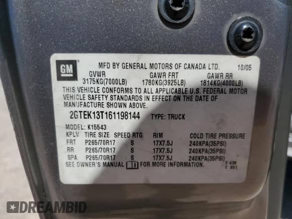 2006 GMC Sierra 1500 SLE1 с VIN 2GTEK13T161198144, выставлен на аукционе Copart как лот 57613985 с пробегом 228 174 миль миль и Списание • Salvage title. История ставок и продаж доступна на DreamBid. Изображение 13.