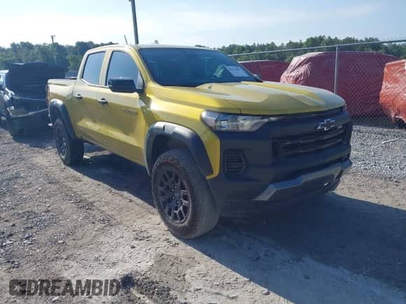 2023 Chevrolet Colorado 4WD Trail Boss with VIN 1GCPTEEK9P1241315, listed as a IAAI auction lot 42134457 with 28,922 mi miles and . Bid and sale history available at DreamBid. Image 1.