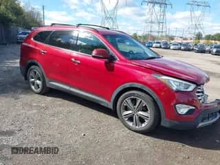 2015 Hyundai Santa Fe GLS with VIN KM8SNDHF2FU114329, listed as a IAAI auction lot 43485631 with 107,573 mi miles and . Bid and sale history available at DreamBid. Image 1.