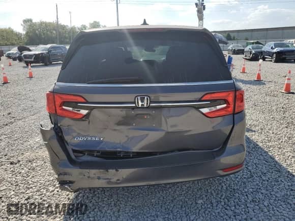 2022 Honda Odyssey EX-L with VIN 5FNRL6H79NB024258, listed as a Copart auction lot 80145555 with Not provided miles and Salvage title. Bid and sale history available at DreamBid. Image 6.