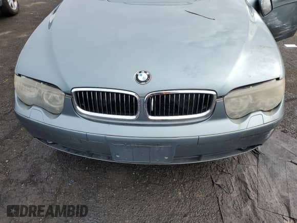 2002 BMW 7 Series 745i with VIN WBAGL63472DP56408, listed as a Copart auction lot 43949925 with 92,755 mi miles and Salvage title. Bid and sale history available at DreamBid. Image 11.