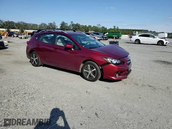 2021 Subaru Impreza Premium with VIN 4S3GTAV62M3715102, listed as a Copart auction lot 72095515 with 43,172 mi miles and Salvage title. Bid and sale history available at DreamBid. Image 13.