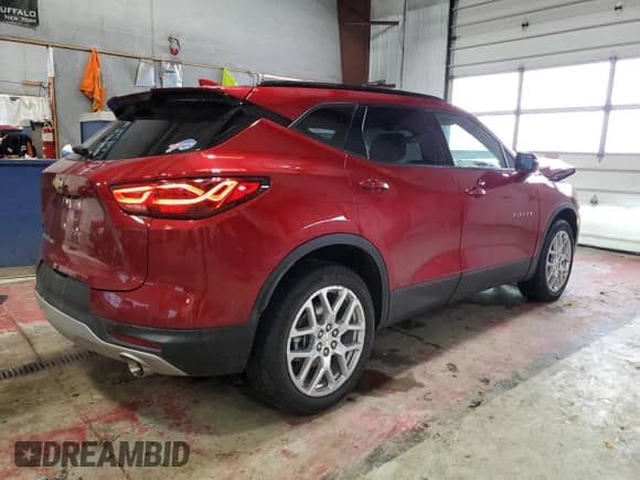 2024 Chevrolet Blazer LT with VIN 3GNKBJRS7RS153873, listed as a Copart auction lot 45945605 with 11,653 mi miles and Salvage title. Bid and sale history available at DreamBid. Image 3.