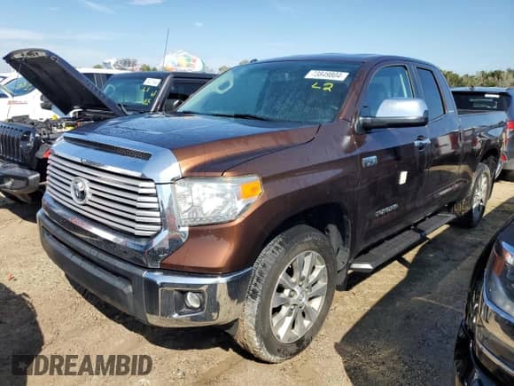 2015 Toyota Tundra Limited z VIN 5TFSY5F10FX186766, wystawiony jako Copart lot #73849804 z przebiegiem Nie podano mil oraz Szkoda całkowita • Salvage title. Historia ofert i sprzedaży dostępna na DreamBid. Obrazek 1.