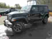 2023 Jeep Wrangler Sahara Altitude with VIN 1C4HJXEG1PW600466, listed as a Copart auction lot 80017505 with 21,912 mi miles and Salvage title. Bid and sale history available at DreamBid. Image 1.