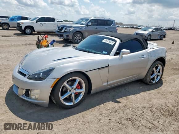 2008 Saturn Sky Red Line with VIN 1G8MF35X58Y114204, listed as a Copart auction lot 68726045 with 65,042 mi miles and Salvage title. Bid and sale history available at DreamBid. Image 1.