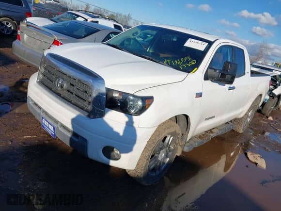 2007 Toyota Tundra Limited with VIN 5TBBV58127S482281, listed as a IAAI auction lot 41458719 with 196,993 mi miles and . Bid and sale history available at DreamBid. Image 2.