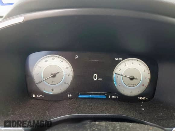 2021 Hyundai Santa Fe Limited with VIN 5NMS44AL8MH320153, listed as a Copart auction lot 66948455 with 39,567 mi miles and Salvage title. Bid and sale history available at DreamBid. Image 9.