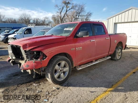2013 Ram 1500 Lone Star with VIN 1C6RR7TTXDS662259, listed as a Copart auction lot 83273664 with 126,905 mi miles and Salvage title. Bid and sale history available at DreamBid. Image 1.