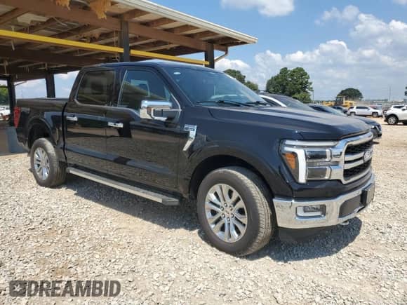 2024 Ford F-150 Lariat with VIN 1FTFW5L84RKF42470, listed as a Copart auction lot 69433215 with 6,620 mi miles and Salvage title. Bid and sale history available at DreamBid. Image 4.
