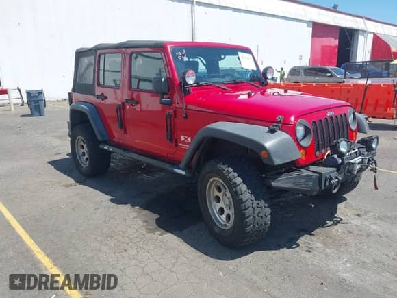 2008 Jeep Wrangler Unlimited X with VIN 1J4GA391X8L507744, listed as a IAAI auction lot 42710153 with 92,503 mi miles and . Bid and sale history available at DreamBid. Image 1.