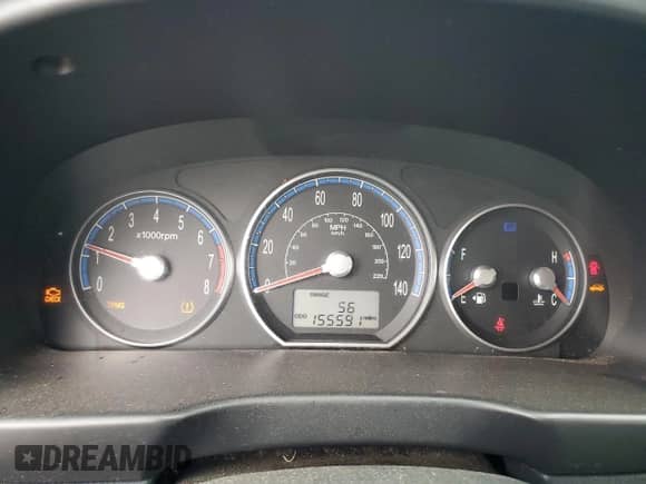 2009 Hyundai Santa Fe GLS with VIN 5NMSG73D29H242992, listed as a Copart auction lot 81956795 with 155,591 mi miles and Salvage title. Bid and sale history available at DreamBid. Image 9.