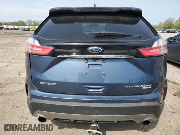 2019 Ford Edge Titanium with VIN 2FMPK4K99KBB81558, listed as a Copart auction lot 54290095 with 78,676 mi miles and Salvage title. Bid and sale history available at DreamBid. Image 6.